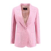 Brodert Silkeblandet Jacquard Blazer