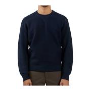 Blå Hybrid Crew Neck Genser