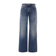 Wide Leg Denim Jeans