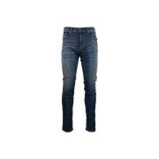 Herre Glidelås Knapp Jeans