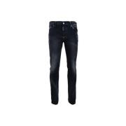 Menns Knapp Jeans