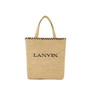 Rattan Shopper Bag Nøytrale Farger