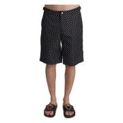 Polka Dot Elegance Swim Trunks