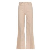 Flared High-rise Jeans med Metallnagler