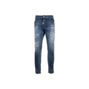 Herre Glidelås Knapp Jeans