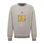 Logo Sweatshirt Bomull Crew Neck Menn