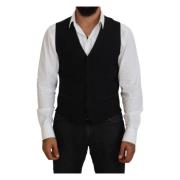 Elegant Svart Formell Vest