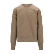 Herre Pullover Sweatshirt med Brodert Logo