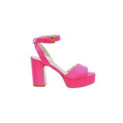 Rosa Sateng Plattform Sandal