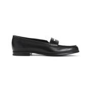 Svarte Loafersko Elegant Stil