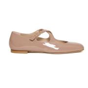 Nude Patent Leather Ballerinasko