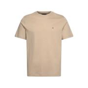 Essensiell Beige Solid T-skjorte