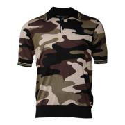 Silke Camo Polo T-skjorte