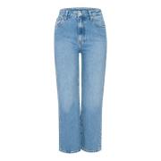 Høy Midje Slim Fit Jeans