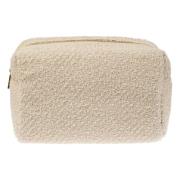 Tweed Make-Up Pouch Stor Sand