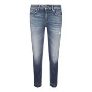 Blå Ss23 Kvinner Denim Jeans