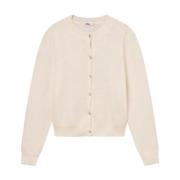 Mohairblanding Puff Cardigan Genser