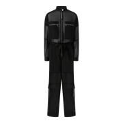 Sort Cargo Jumpsuit med Belte