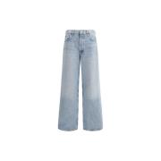 Baggy Jeans med Mid-Rise Midje