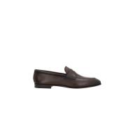 Brun skinnmandelformede loafers