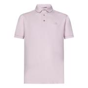 Rosa Paisley Print Poloskjorte