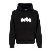 Svart Lettvekts Logo Hoodie Sweatshirt