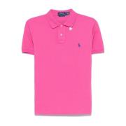 Fuchsia Polo Pony Brodert Skjorte