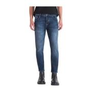 Slim Ankellengde Denim Jeans