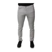 Grå Slim Fit Stretch Denim Jeans