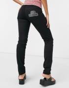 Love Moschino pantalone skinny fit back logo jeans in black