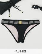 Only Brazil Bikini Bottoms with Clasp belt in Black