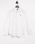 Polo Ralph Lauren relaxed long sleeve Oxford shirt in white
