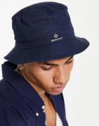 GANT bucket hat in navy with small logo
