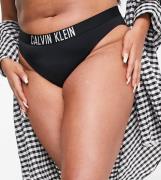 Calvin Klein Plus Size logo bikini bottom in black
