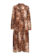 Slfforest-Spille Ls Dress Ex Brown Selected Femme