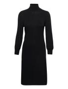 Mersin Highneck Knit Dress Black Minus