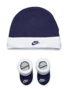 Nike Futura Hat And Booties Set Blue Nike