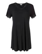 Silk Jersey - Nightgown W.sleeve Black Lady Avenue