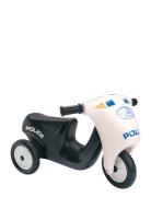 Scooter Police-Rubber 3 Wheels Black Dantoy