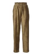 Relaxed Pants In Soft Corduroy Green Coster Copenhagen