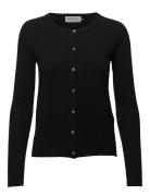 Rwlaica Ls O-Neck Raglan Cardigan Black Rosemunde