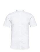 Mandarin Linen Blend Shirt S/S White Lindbergh