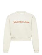 Plus Two T Monogram Crew Neck White Calvin Klein Jeans