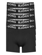 Cotton Stretch Boxer 5P Black Björn Borg