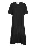 Slfreed 2/4 Midi Dress M Black Selected Femme