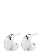 Alexane Recycled Chunky Mini Hoop Earrings Silver Pilgrim