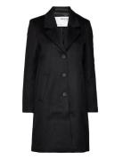 Slfmette Wool Coat B Black Selected Femme
