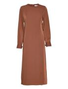 Sloangz Ls Dress Brown Gestuz