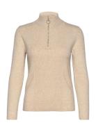 Crdela High Neck Pullover Beige Cream