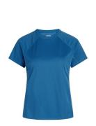 Women Sports T-Shirt Blue ZEBDIA